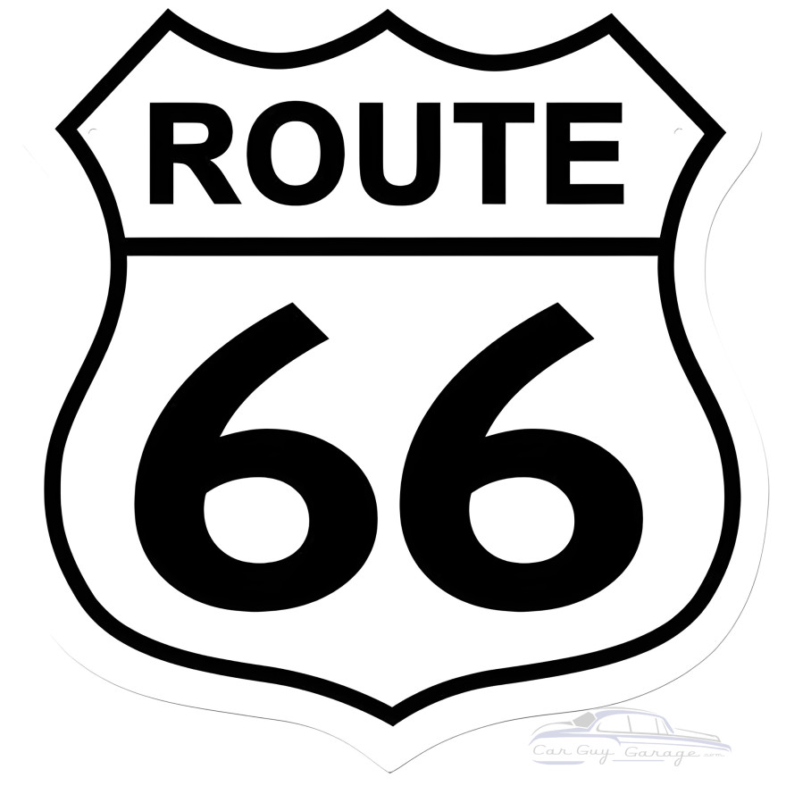 Route 66 Metal Sign - 15" x 15"