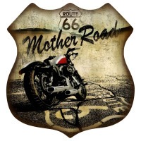 Route 66 Metal Sign - 15" x 15"
