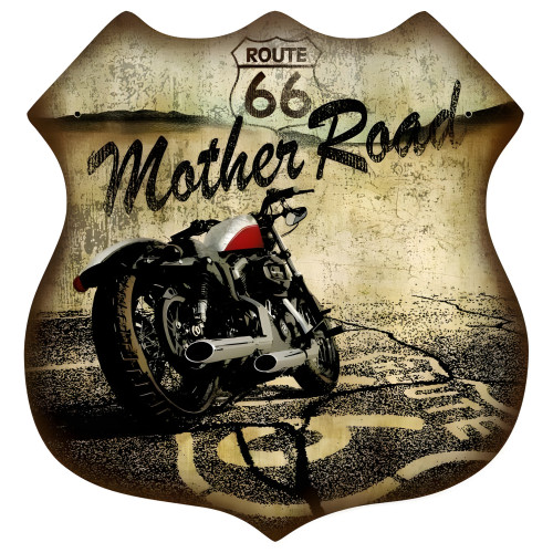 Route 66 Metal Sign - 15" x 15"