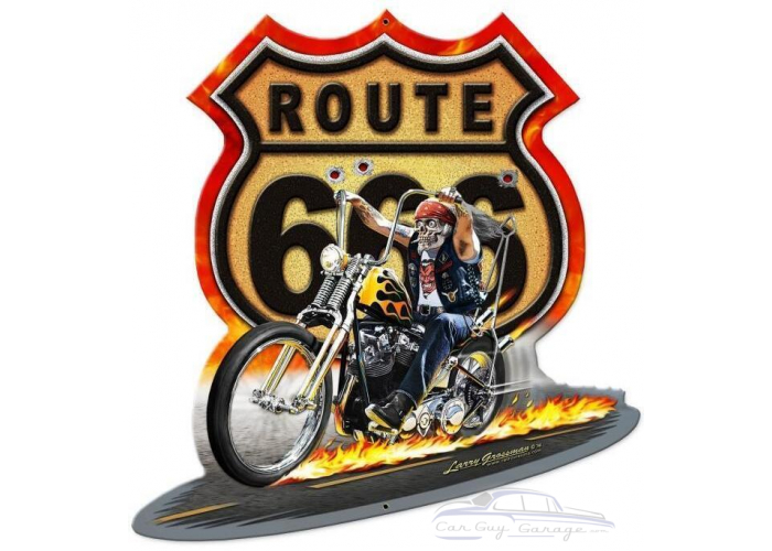 Route 666 Metal Sign - 17" x 18"