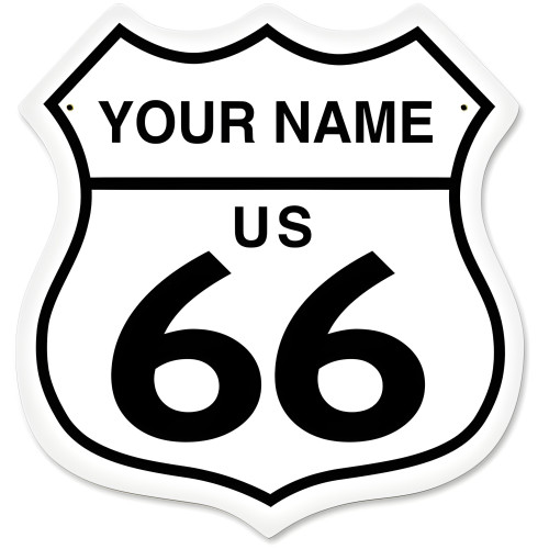 Route 66 Metal Sign - 15" x 15"