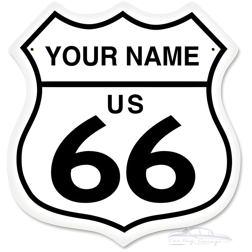 Route 66 Metal Sign - 15" x 15"