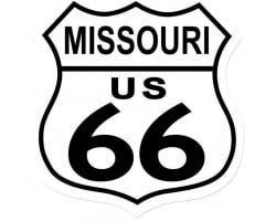 Route 66 Missouri Metal Sign - 15" x 15"