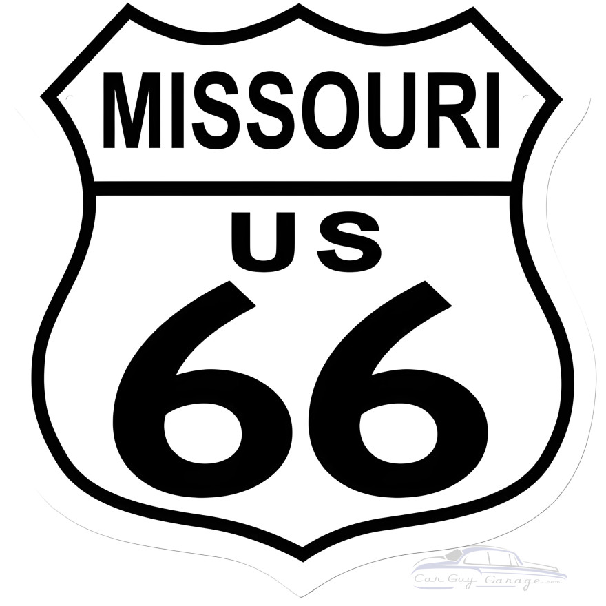 Route 66 Missouri Metal Sign - 15" x 15"
