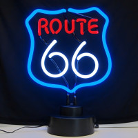 Route 66 Shield Neon Sign - 12" x 12"