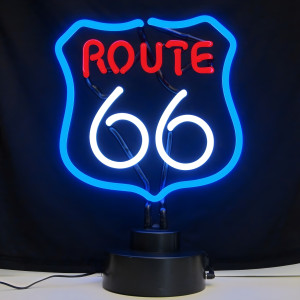 Route 66 Shield Neon Sign - 12" x 12"