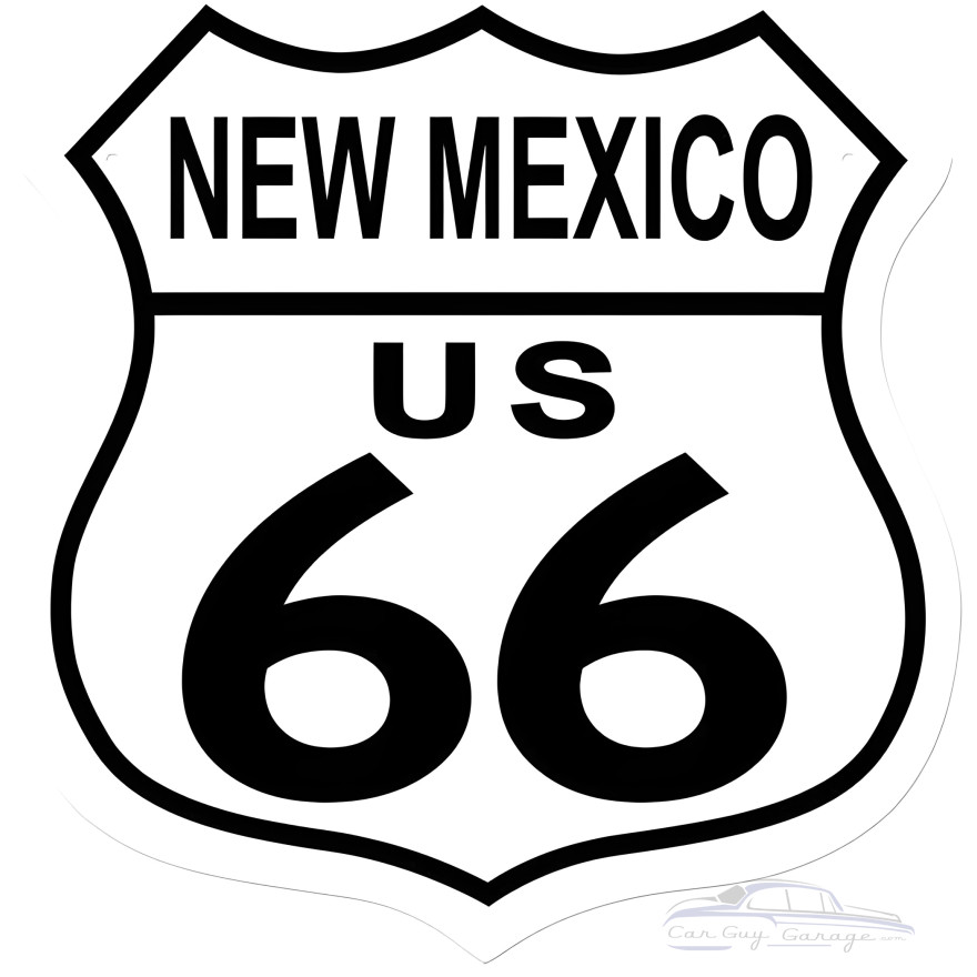 Route 66 New Mexico Metal Sign - 15" x 15"