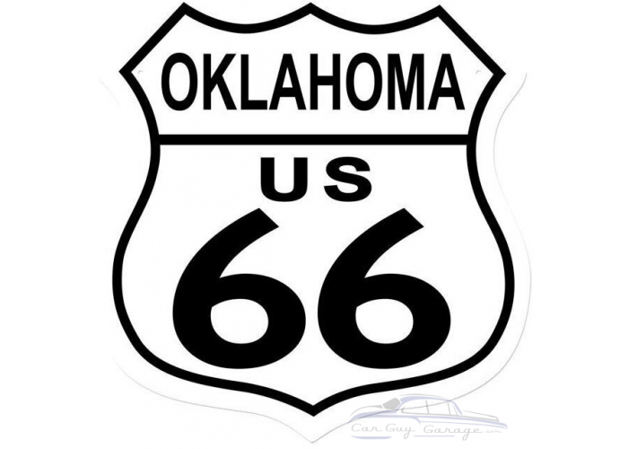 Route 66 Oklahoma Metal Sign - 15" x 15"