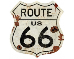 Route Us 66 Metal Sign