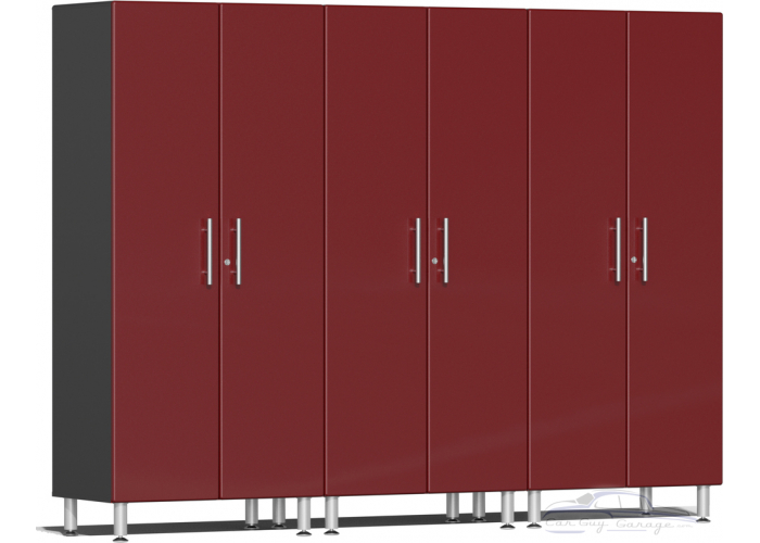 Red Modular 3 Piece Closets