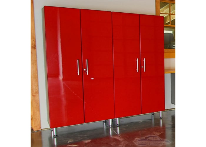 Ruby Red Wood 2-Pc Tall Garage Closets