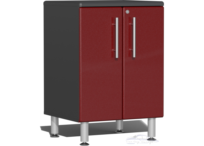 Ruby Red Metallic MDF 2-Door Base Cabinet