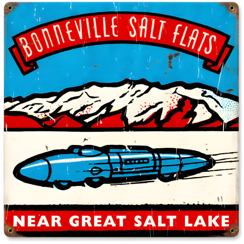 Salt Flats Sign - 12" x 12"