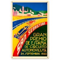 San Sebastian Metal Sign - 12" x 18"