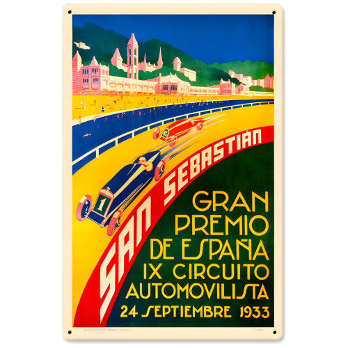 San Sebastian Metal Sign - 12" x 18"