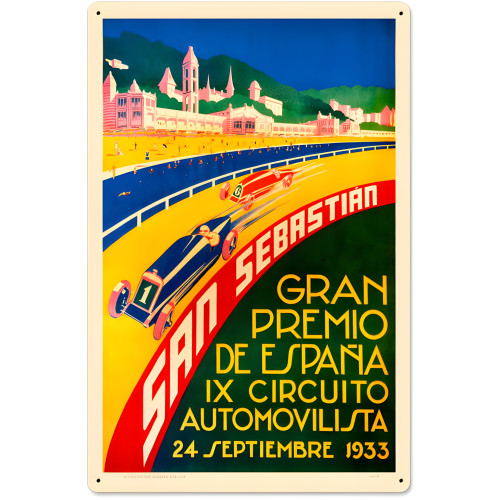 San Sebastian Metal Sign - 16" x 24"