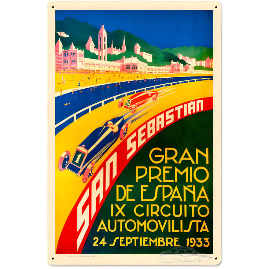San Sebastian Metal Sign - 16" x 24"