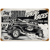 Santa Ana Vintage Drag Racing Sign - 18 x 12