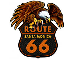 Santa Monica Eagle Metal Sign