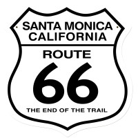 Santa Monica Metal Sign - 15" x 15"