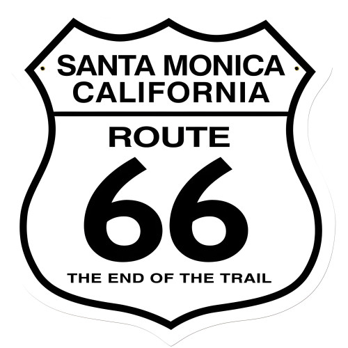 Santa Monica Metal Sign - 15" x 15"