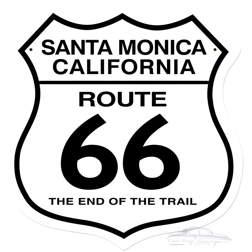Santa Monica Metal Sign - 15" x 15"