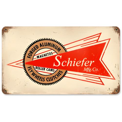 Schiefer Mfg Metal Sign - 14" x 8"