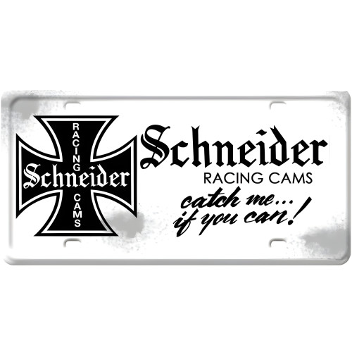 Schneider Metal Sign - 12" x 6"