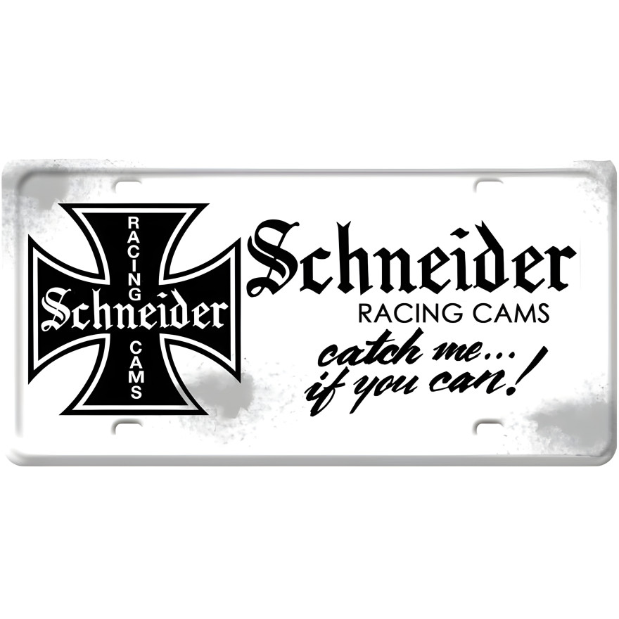 Schneider Metal Sign - 12" x 6"
