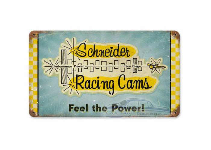 Schneider Horsepower Metal Sign - 14" x 8"