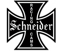 Schneider Logo Metal Sign - 28" x 28" Custom Shape
