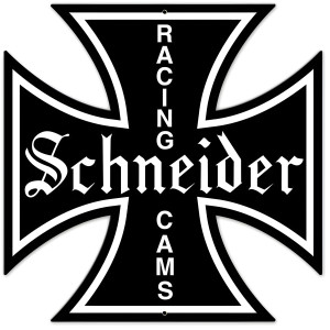 Schneider Logo Metal Sign - 28" x 28" Custom Shape