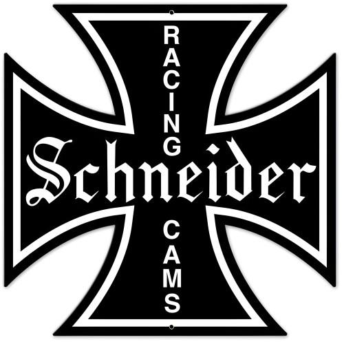 Schneider Logo Metal Sign - 28" x 28" Custom Shape