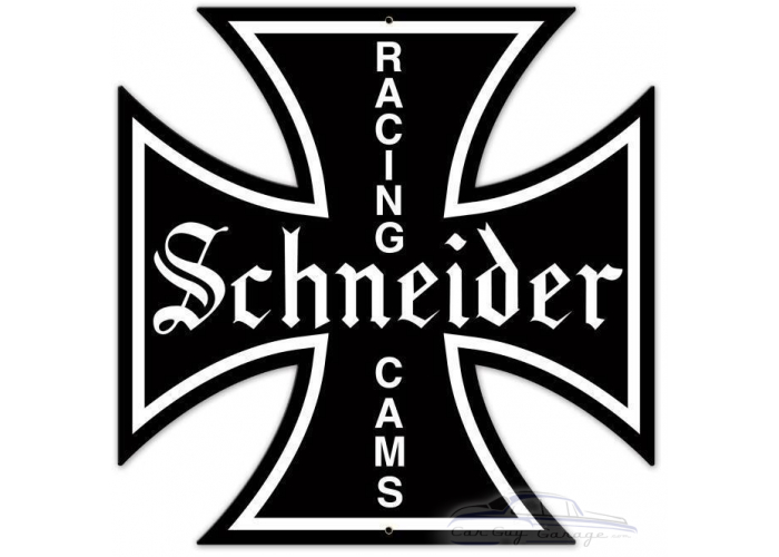 Schneider Logo Metal Sign