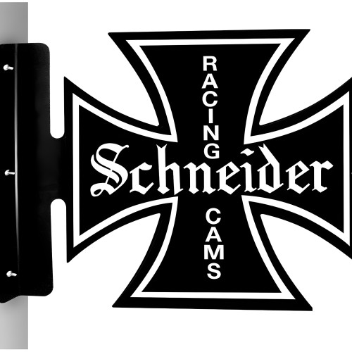 Schneider Racing Cams Metal Sign - 15" x 19" Double Sided