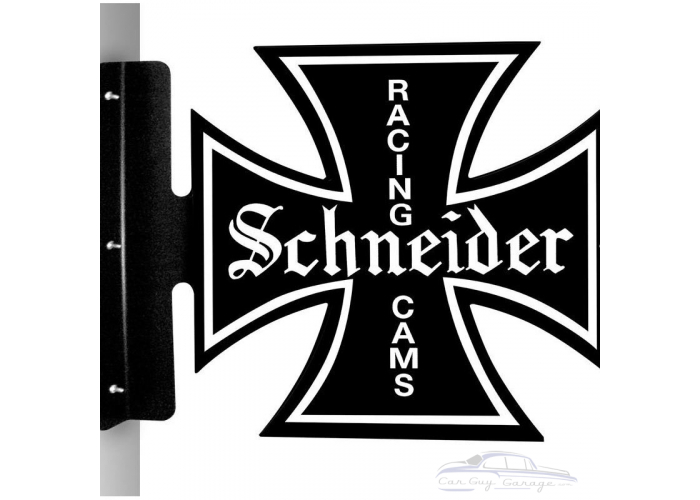 Schneider Racing Cams Metal Sign - 15" x 19" Double Sided