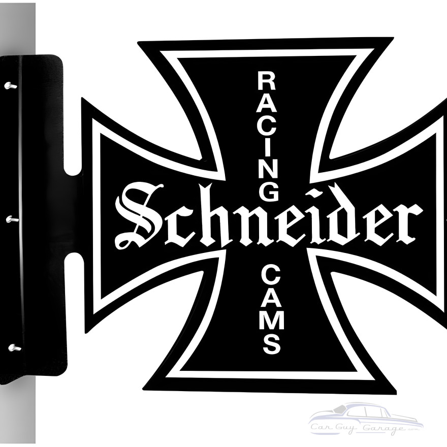 Schneider Racing Cams Metal Sign - 15" x 19" Double Sided