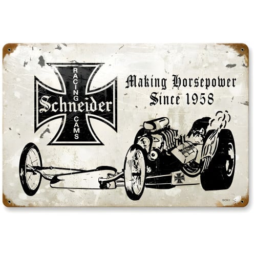 Schneider Racing Cams Metal Sign - 18" x 12"