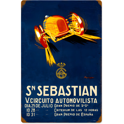 Sebastian Circuit Metal Sign - 16" x 24"