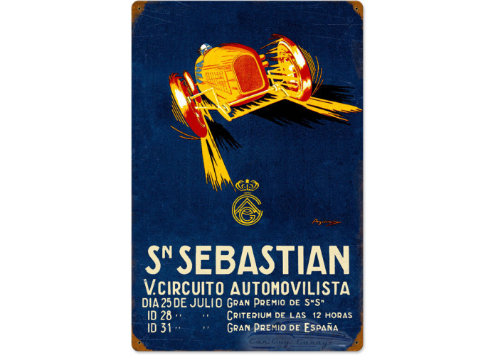 Sebastian Circuit Metal Sign - 16" x 24"