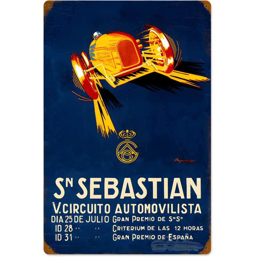 Sebastian Circuit Metal Sign - 16" x 24"