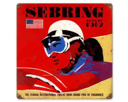 Sebring Metal Sign - 12" x 12"
