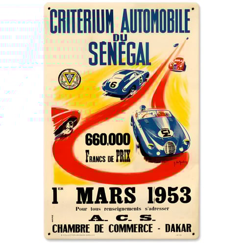 Senegal 1953 Metal Sign - 12" x 18"