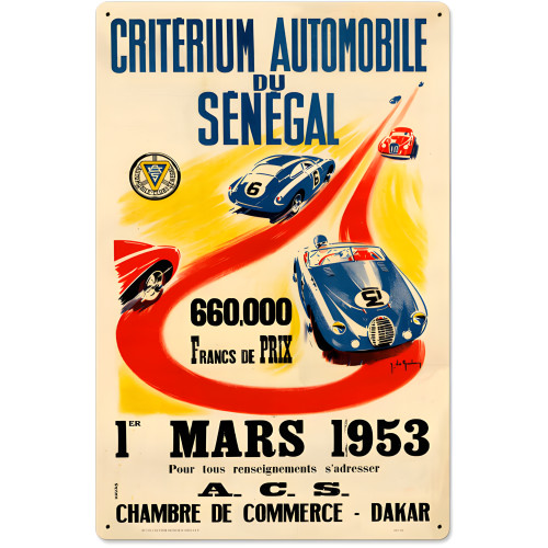 Senegal 1953 Metal Sign - 16" x 24"