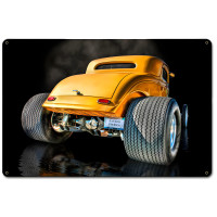 Serious Rubber Metal Sign - 18" x 12"