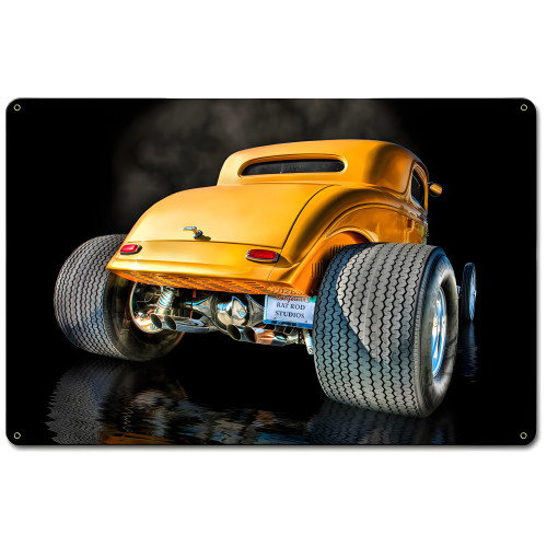 Serious Rubber Metal Sign - 18" x 12"