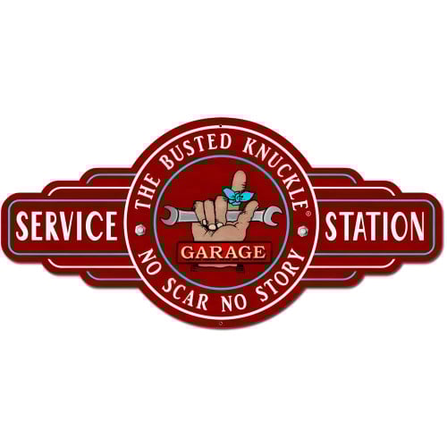 Service Station Sign - 26" x 13"