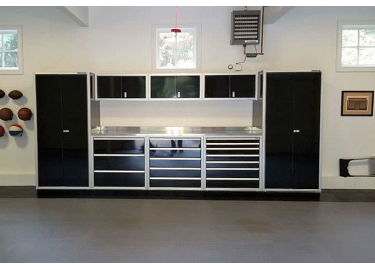 14 Foot Set Of Aluminum Garage Cabinets