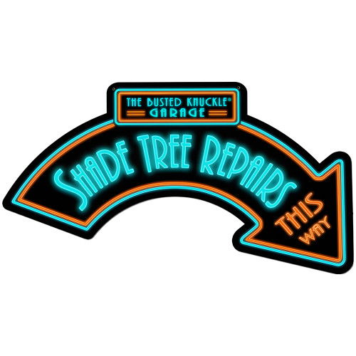 Shade Tree Repairs Sign - 21" x 10"