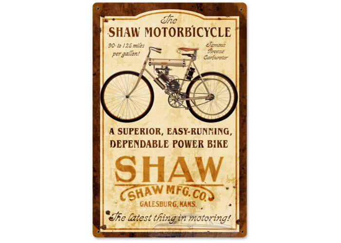 Shaw Motorbike Sign